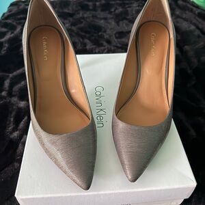Calvin Klein Women's Silver Heels